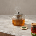TEA TE Artisanal Glass Teapot with Infuser